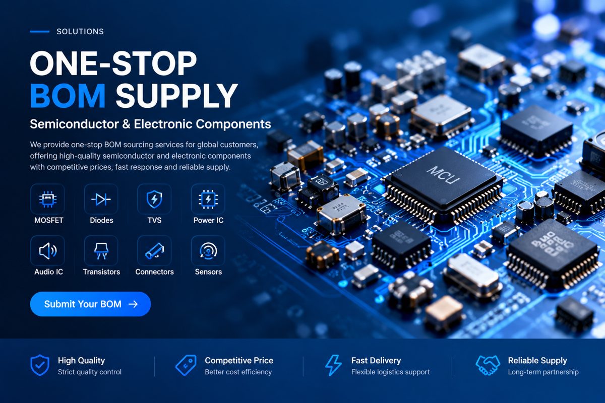 One-stop BOM supply illustration from the Haiben official website solutions page
