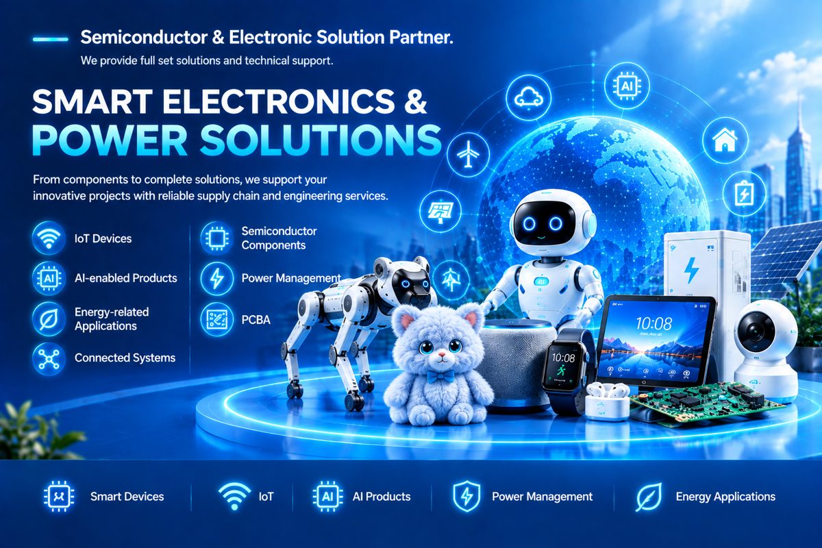 Smart product solutions illustration from the Haiben official website solutions page