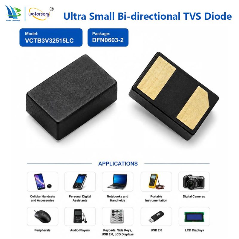 VCTB3V32515LC bidirectional TVS diode — official website product photo